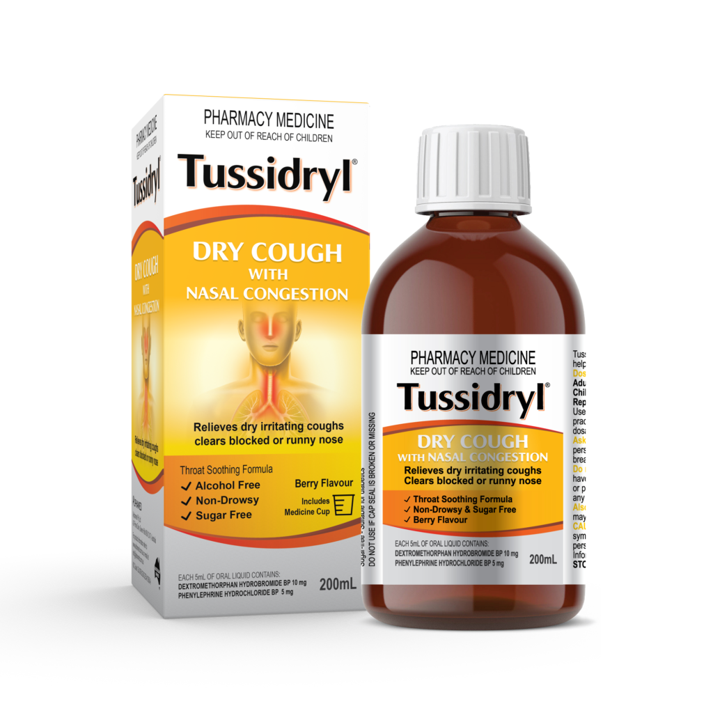 Tussidryl Dry Cough with Nasal Congestion Alphamed